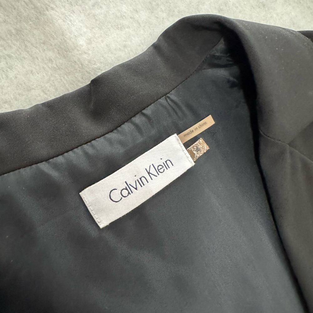 Black Calvin Klein Pleat Dress